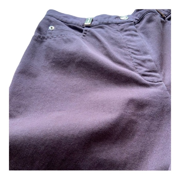 St. John Sport Twill Pants in Wine - Picture 4 of 8